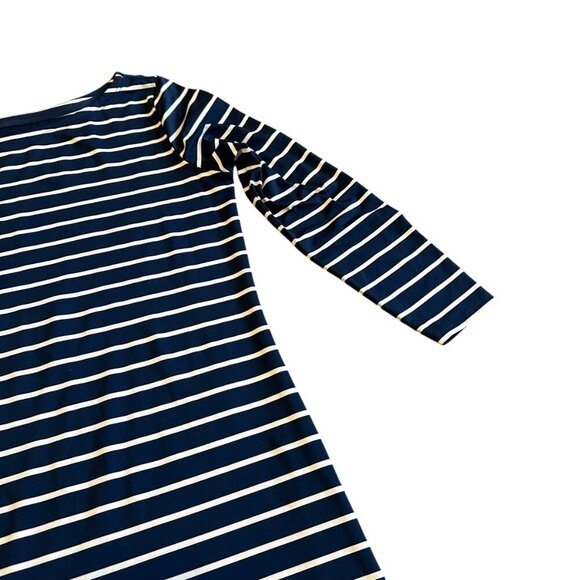 Vineyard Vines Sankaty Navy White Stripe Maxi Dress Stretch Size Small Women's - Picture 3 of 11